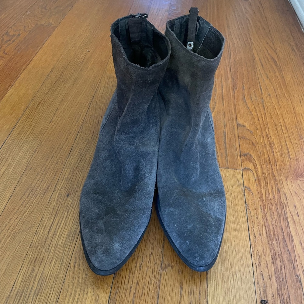 Dolce Vita charcoal grey suede boots